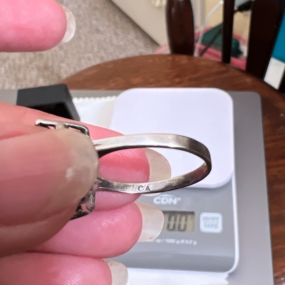 Solid Sterling Silver Omega Necklace;Amethyst Sto… - image 8